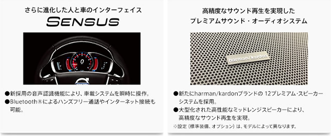 さらに進化した人と車のインターフェイス SENSUS：高精度なサウンド再生を実現したプレミアムサウンド・オーディオシステム